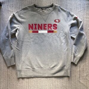 Nike Gray Niners Crewneck Sweater